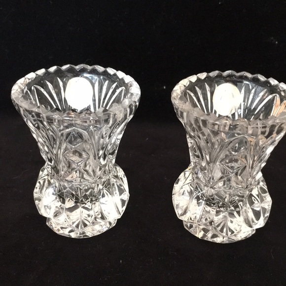 Zajecar Hand Cut 24% Lead Crystal Bud Vase - Picture 2 of 7